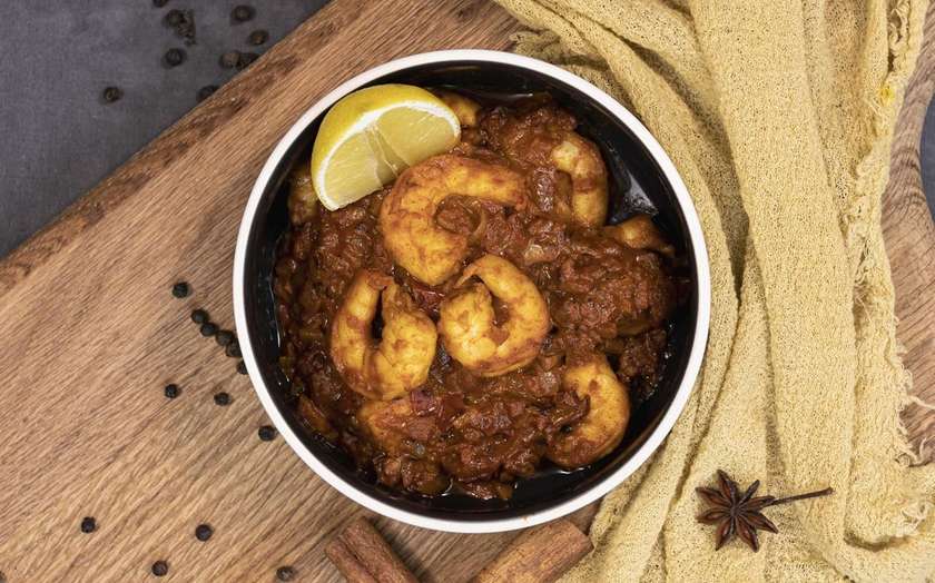 Masala shrimp curry