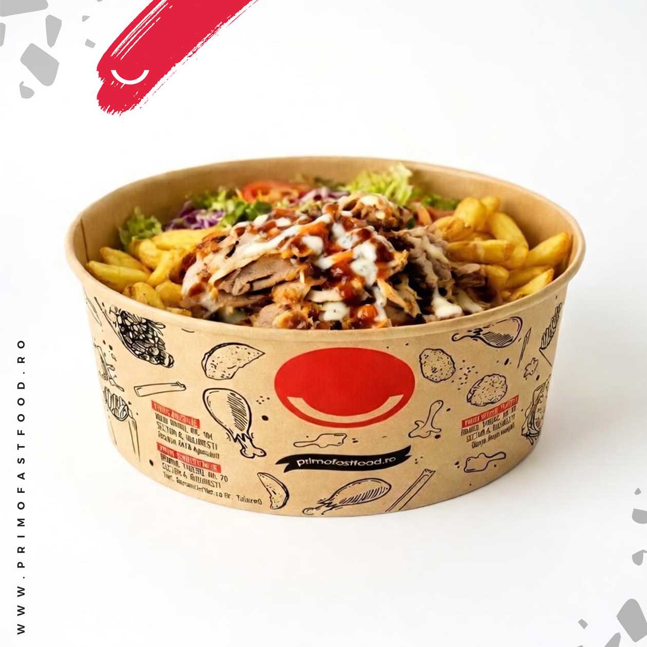 Doner Box Mix with Medium Flatbread