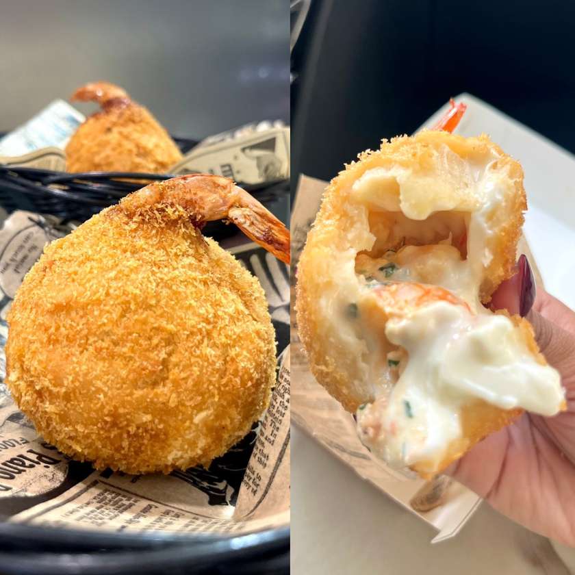 Coxinha de Camarão com queijo tipo Catupiry