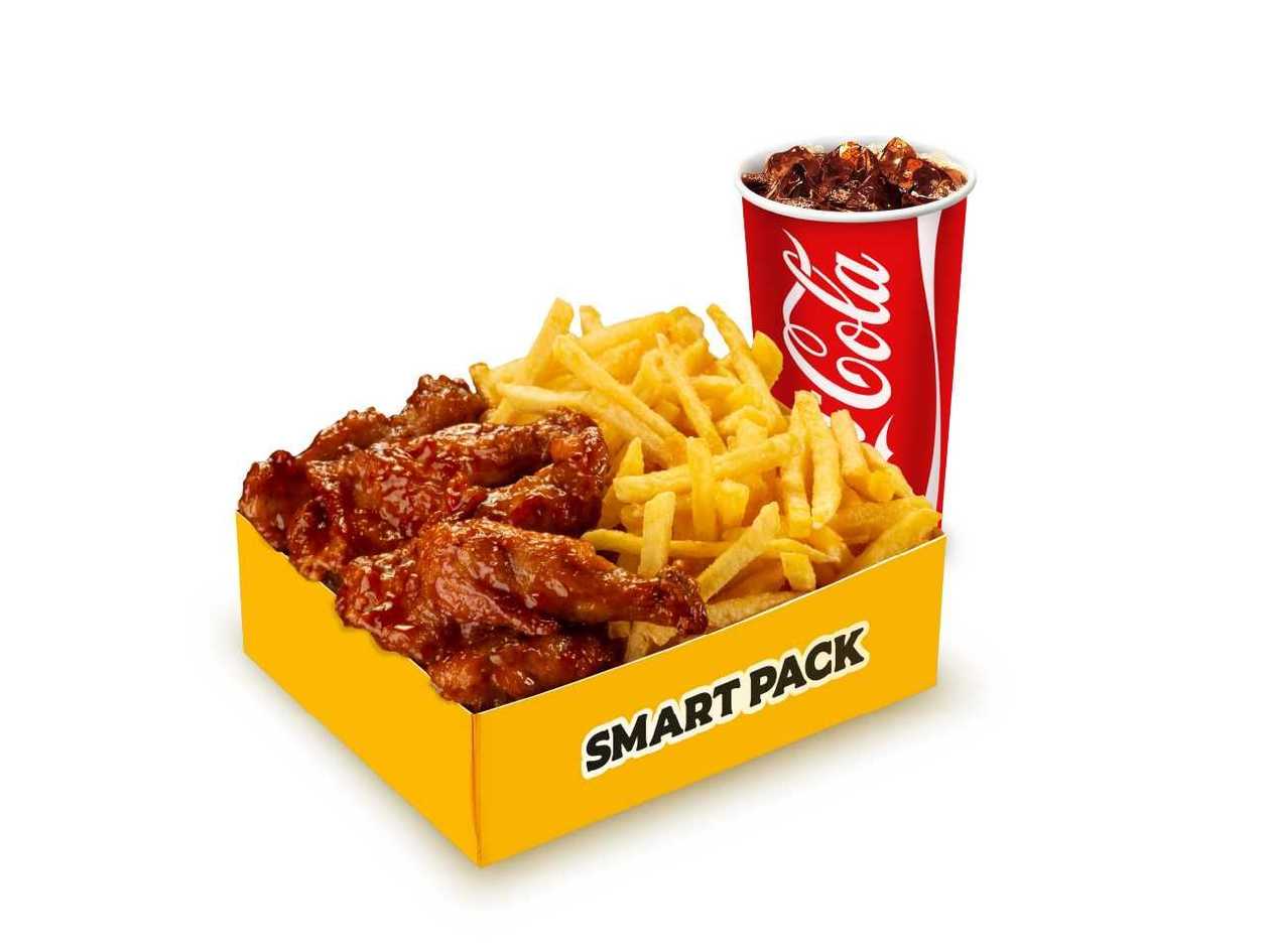 Meniu Smart Pack Costite Pui in sos BBQ & Cartofi