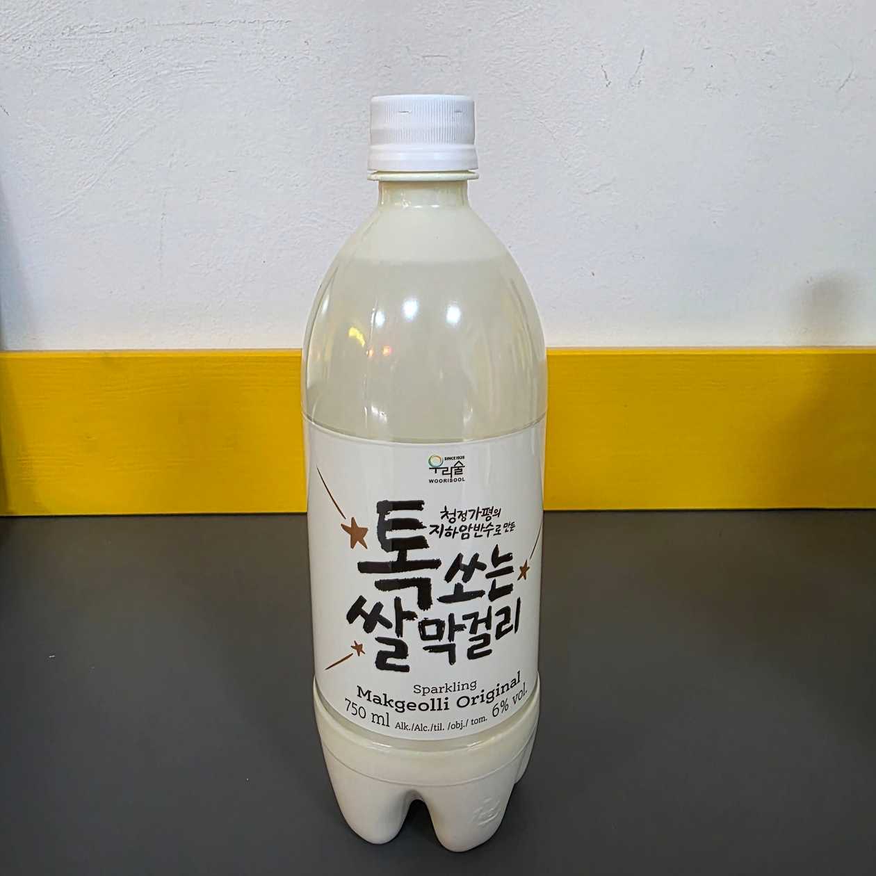 Original Makgeolli (Rice Wine) 6% Alc. 0.75L Woorisool