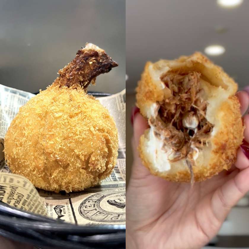 Coxinha de Costela com Molho Barbecue