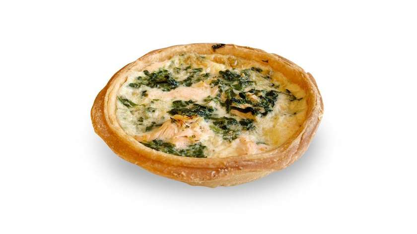 Quiche with Salmon and Spinach