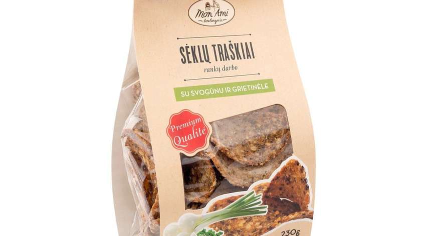 Seed Crisps with Onion and Cream