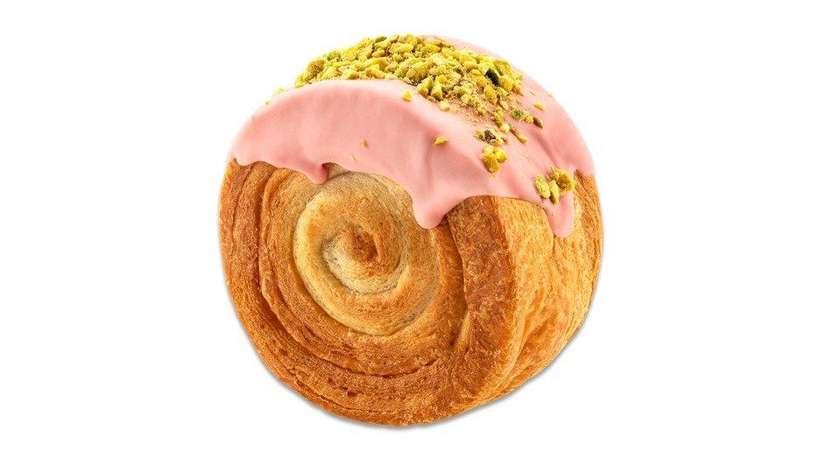 Supreme Croissant with Pistachio and Strawberry Cream