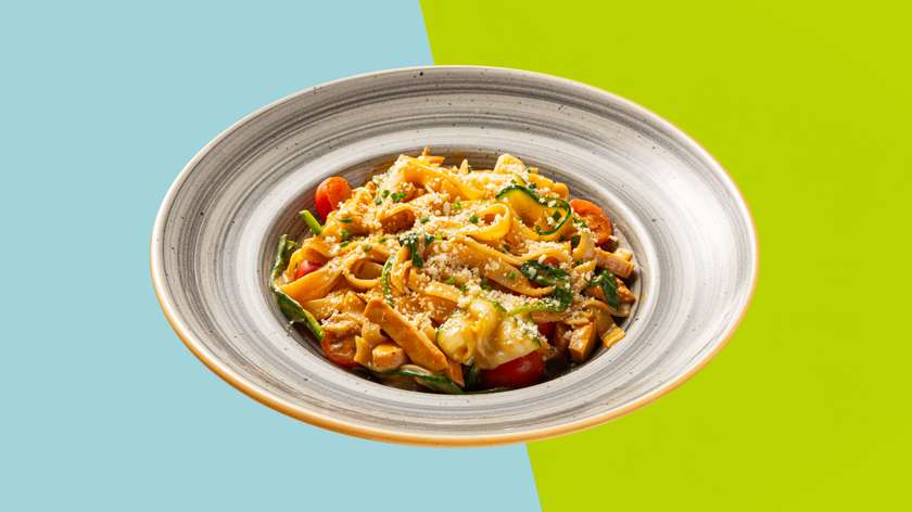Makaronai su vištiena ir „Chipotle“ padažu