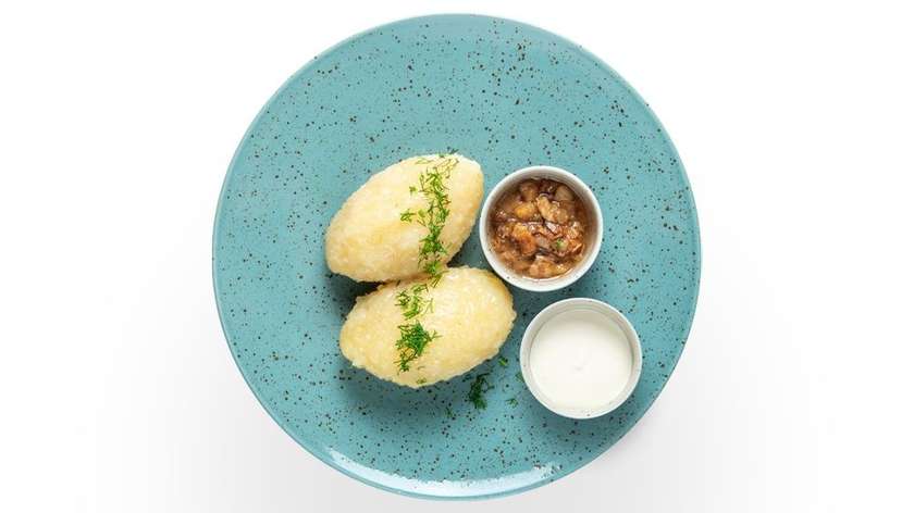 Lithuanian potato meat dumplings