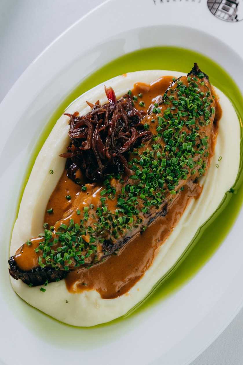 Slow-cooked beef brisket