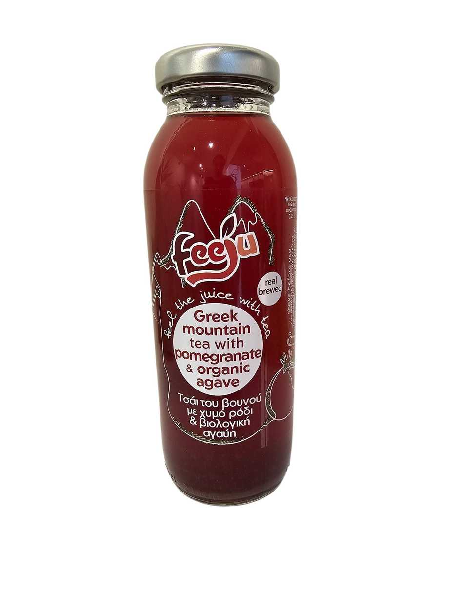 Greek mountain tea with pomegranate & organic agave