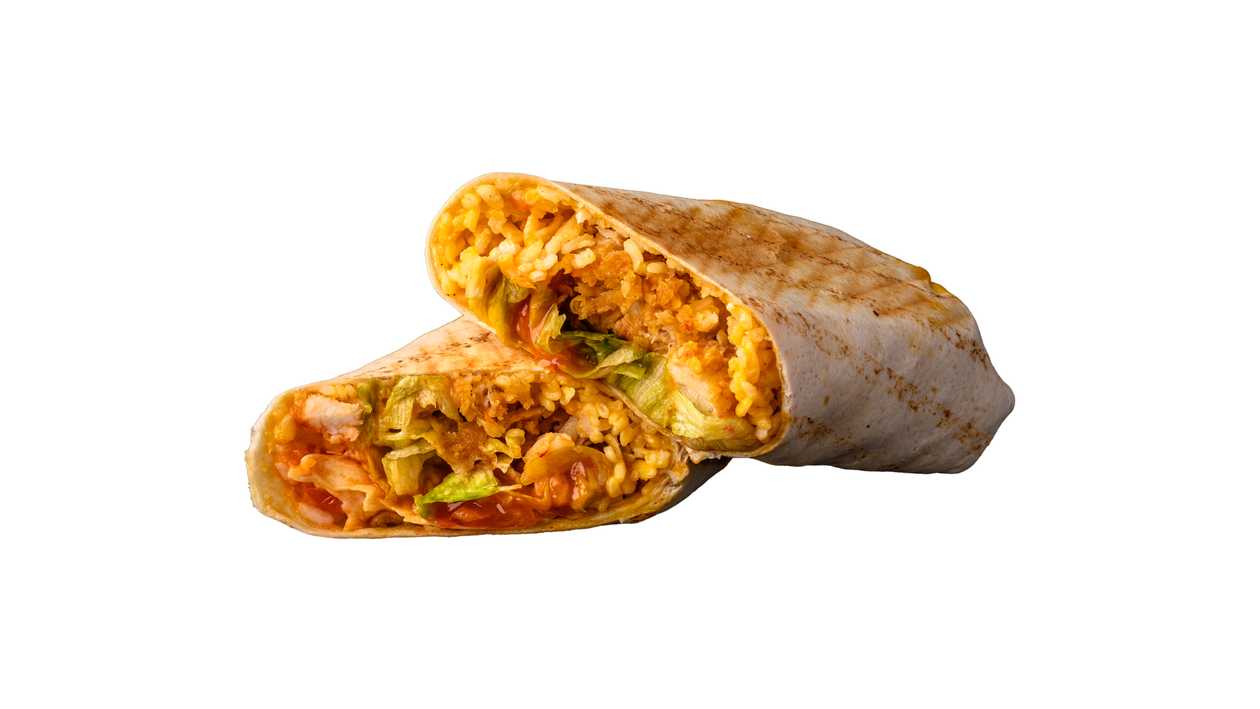 Burito su traškia vištiena