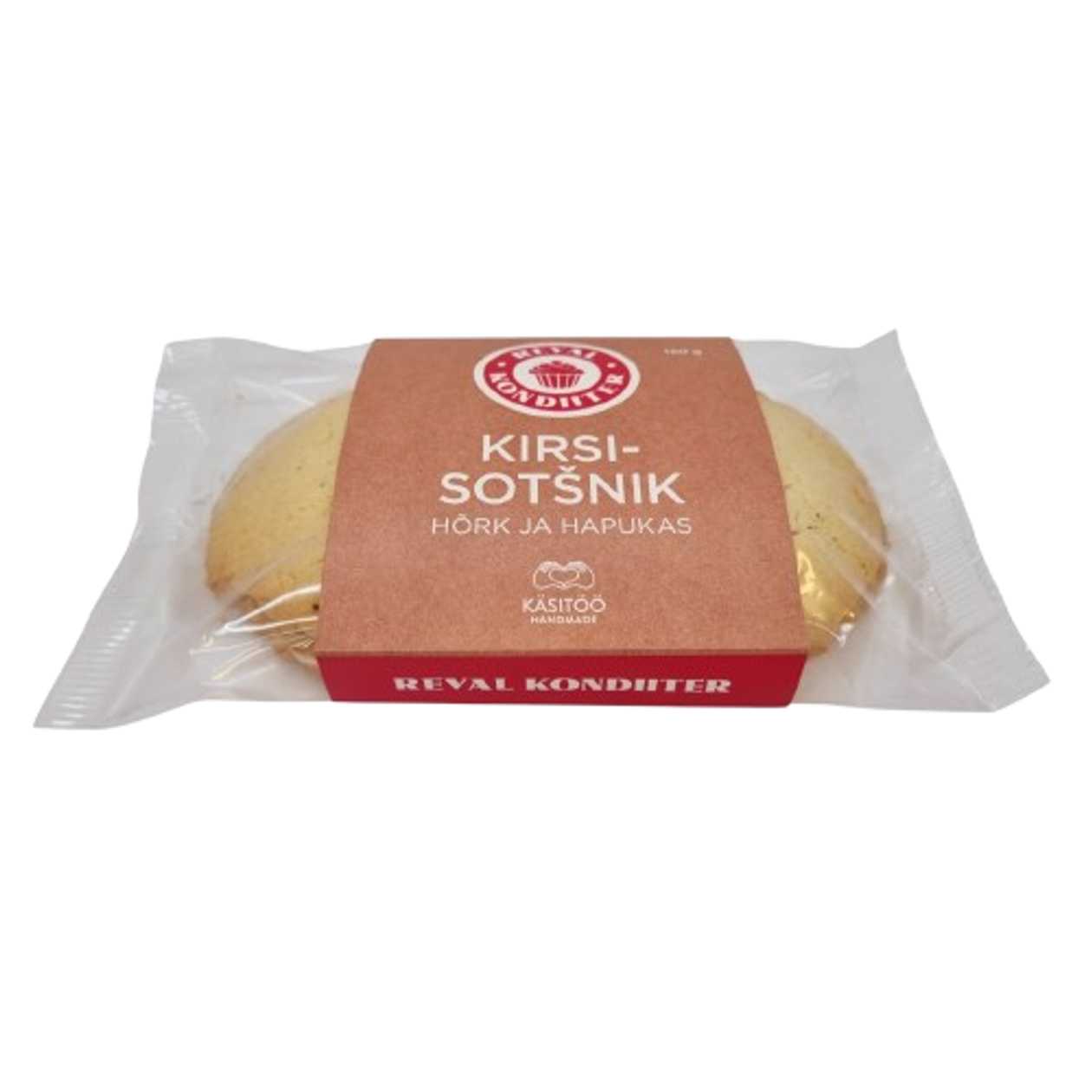 Reval Kondiiter, cherry curd sotsnik 2pcs, 150g (expires soon)