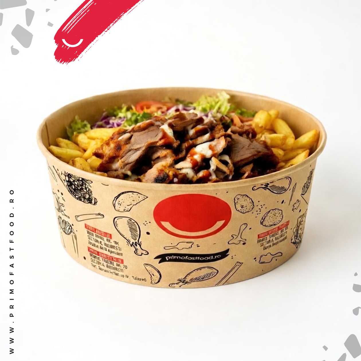 Doner Bowl Beef and Medium Pita
