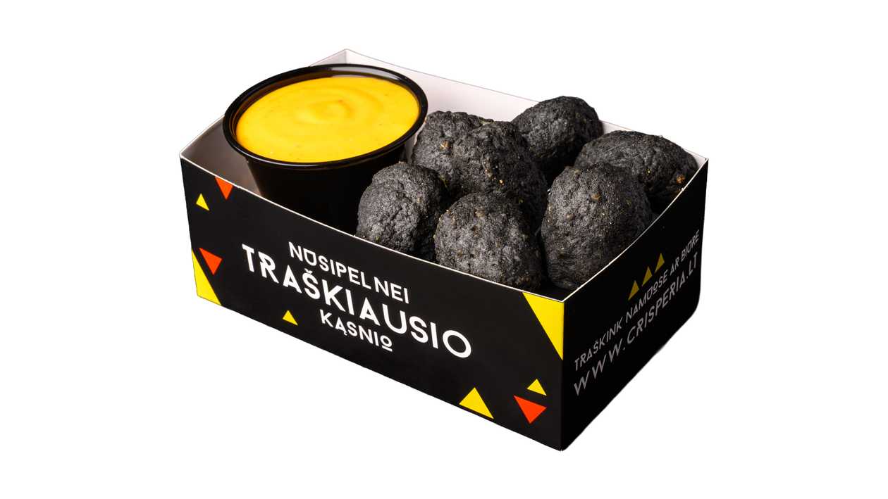 Cheese donuts  Black with jalapeno