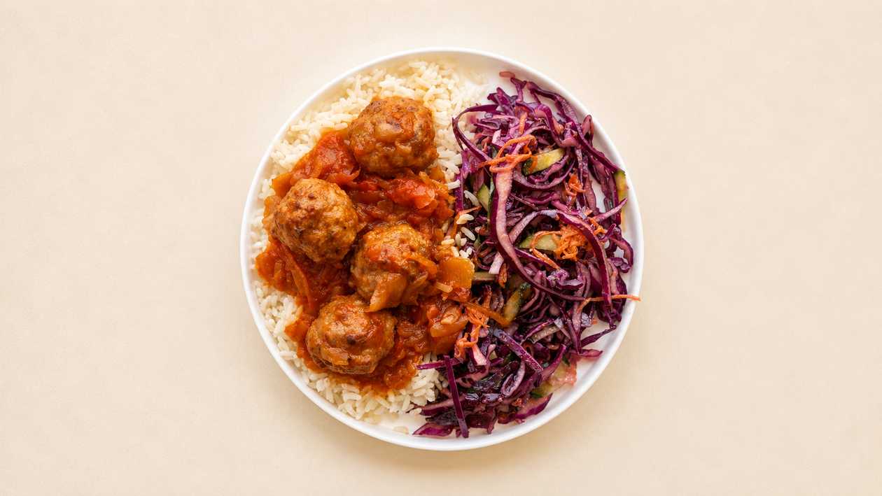 Chicken meatballs Meal