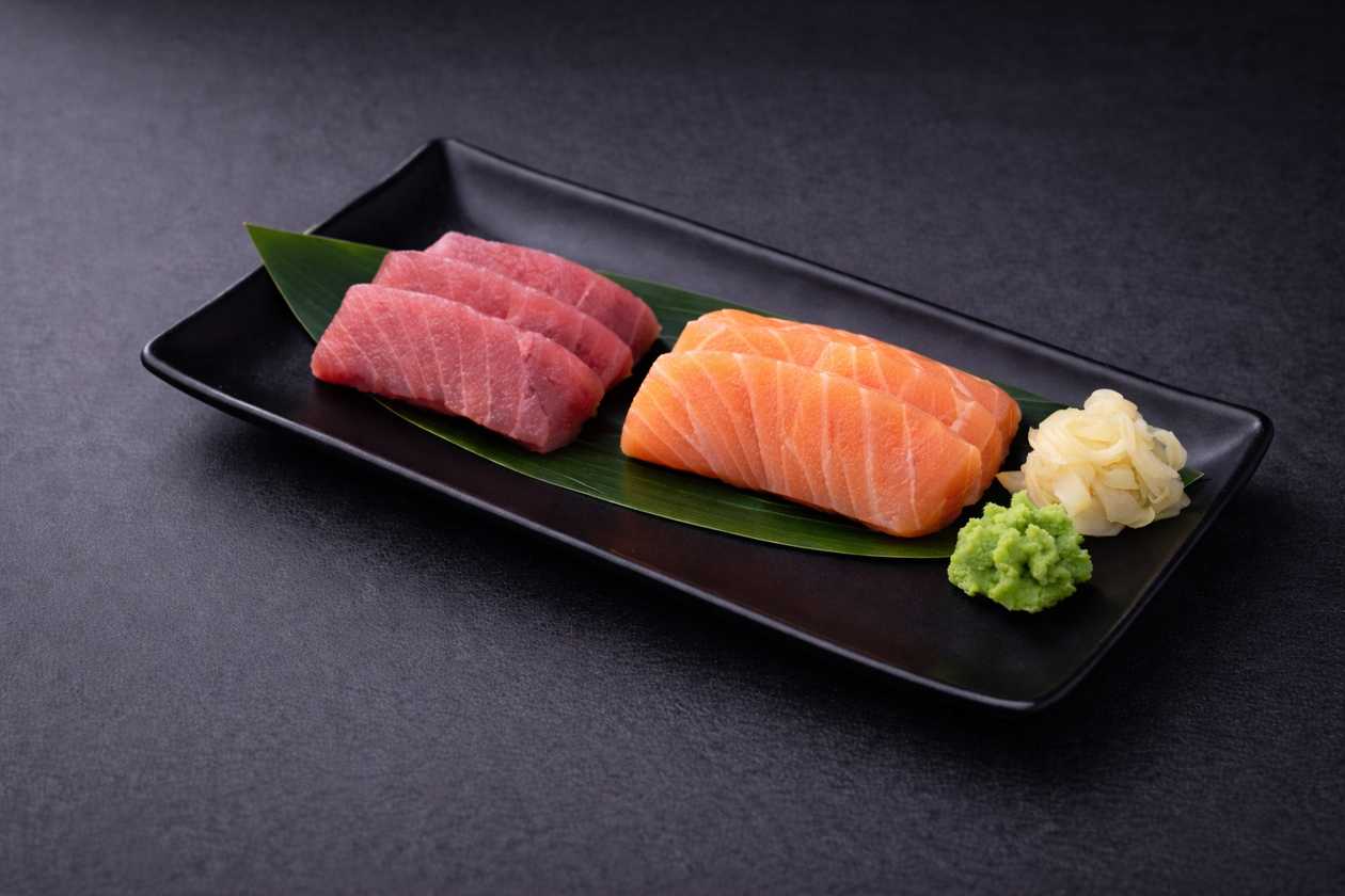 Mix sashimi z łososia i tuńczyka