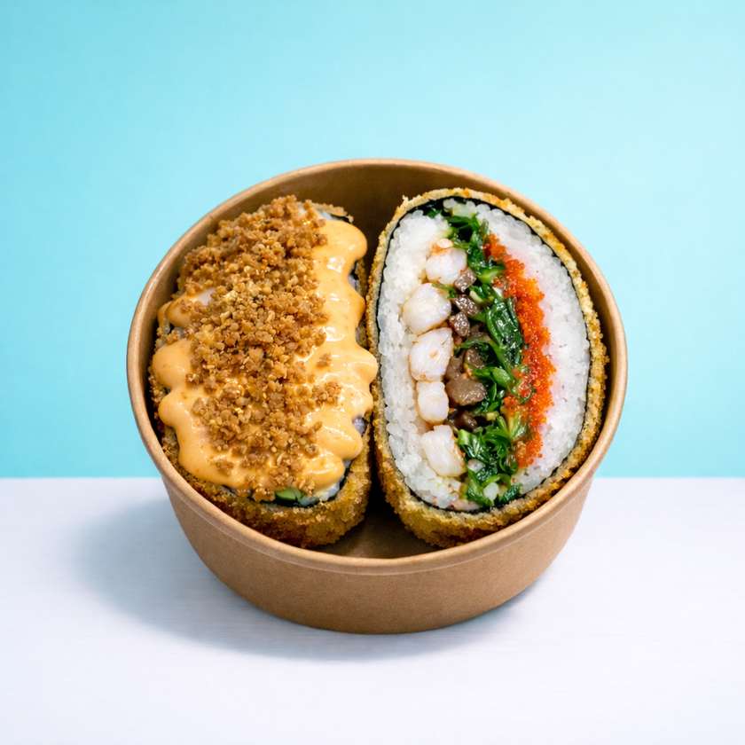 Sushi Burger z krewetkami