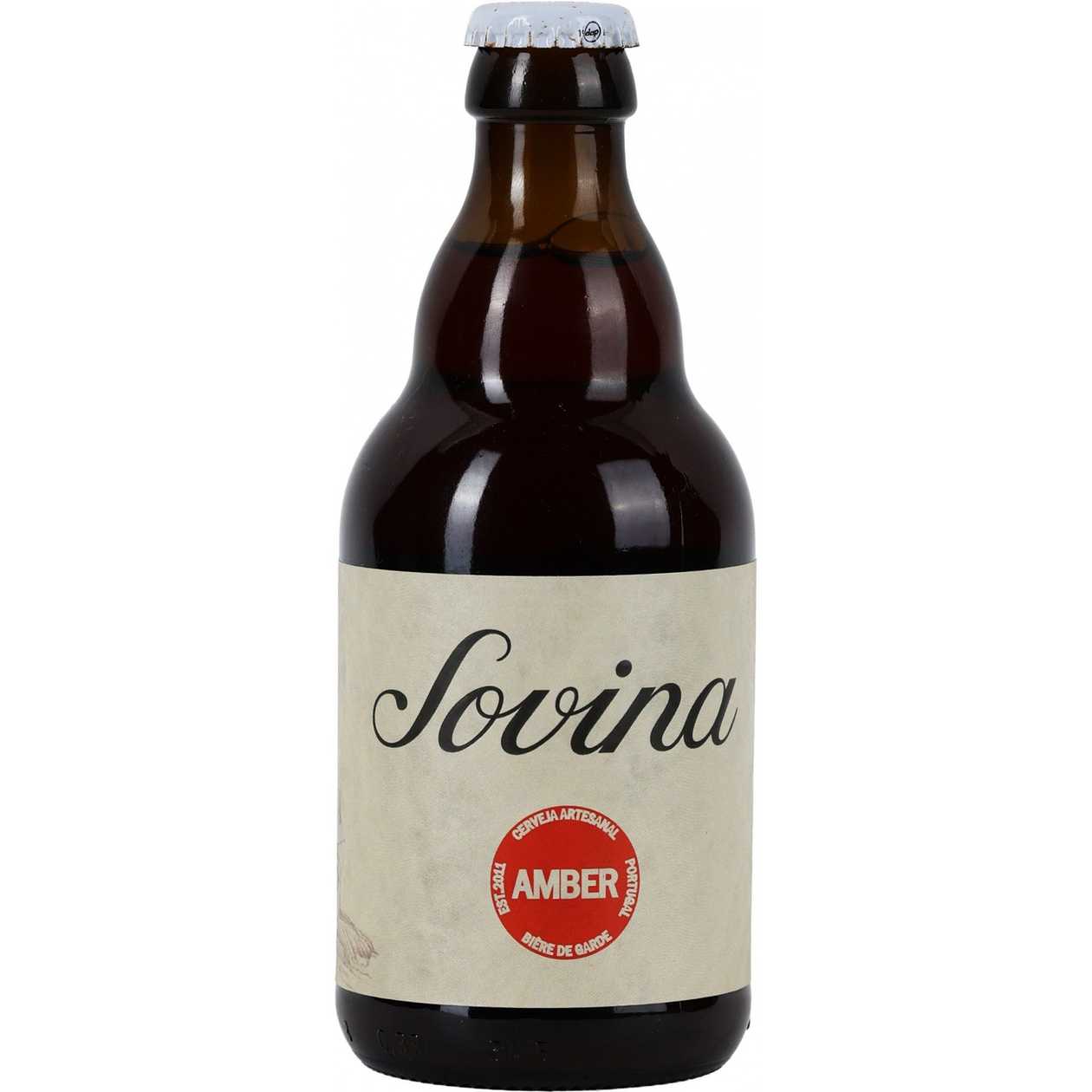 Cerveja Sovina Amber 6% 33cl