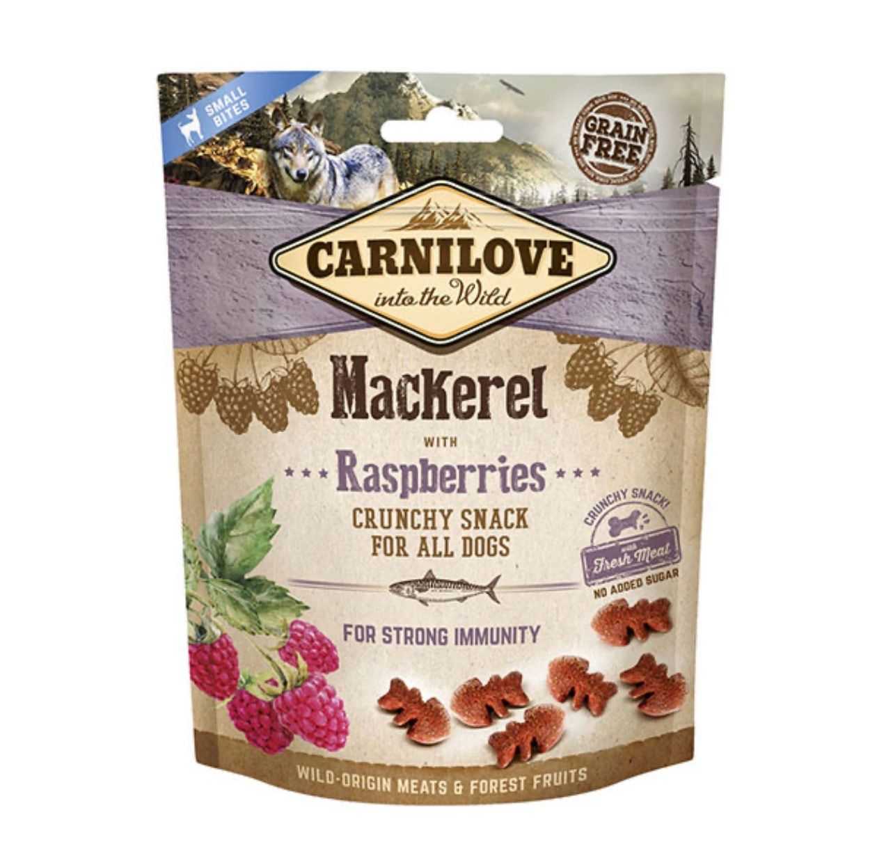 Carnilove Dog Crunchy Snack Mackerel with Raspberries 200g