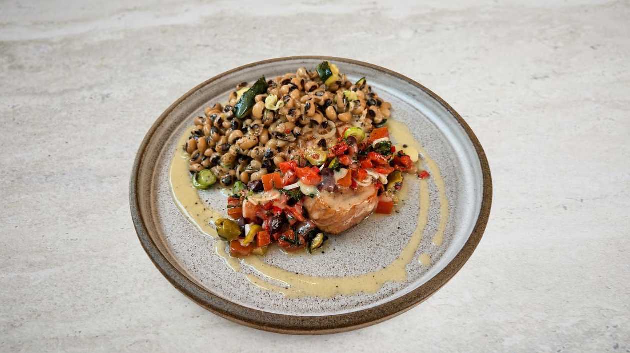 Grill Tuna & Black Eye Peas