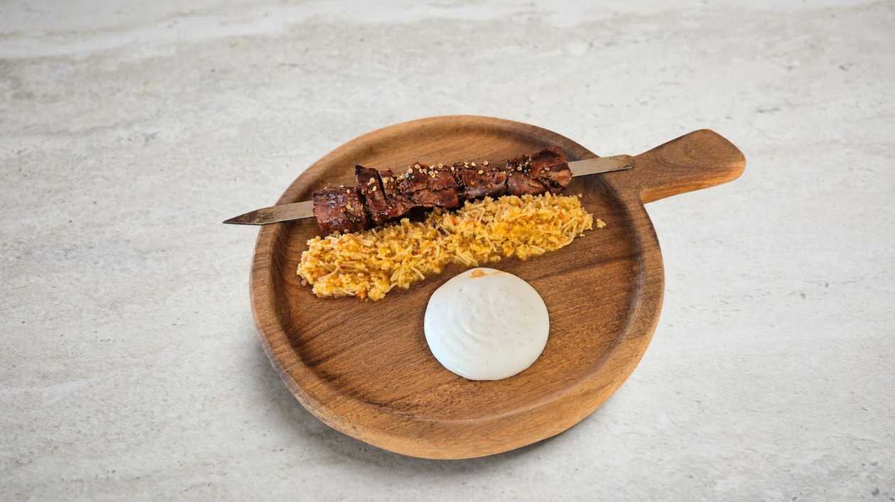 Pork ''Kontosouvli Afelia''
