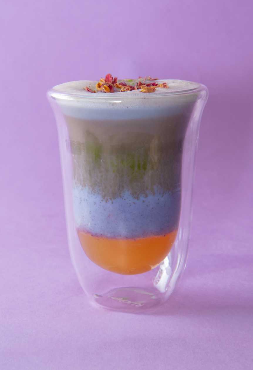 Matcha & Ube Marakuja Latte