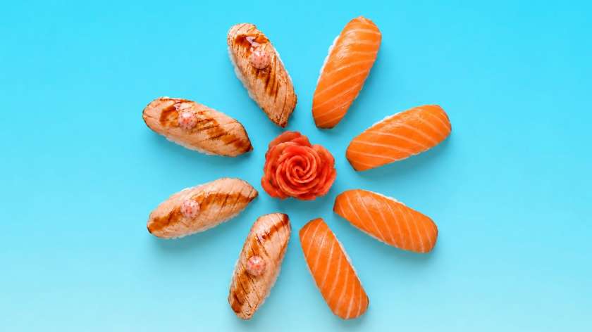 235. Salmon nigiri Combo 8tk