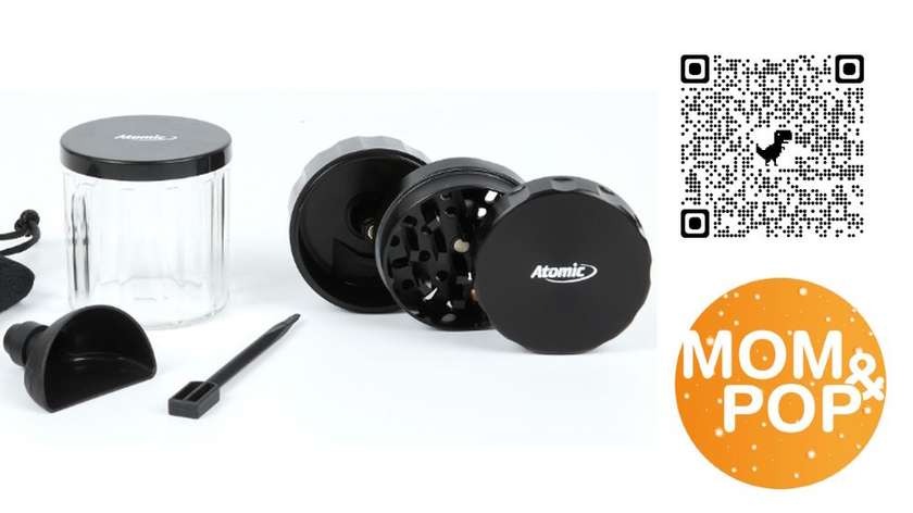 Black Grinder Set incl. Jar - 3 Parts, 50mm