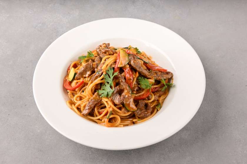 Steak and Zuchinni Pasta Bowl