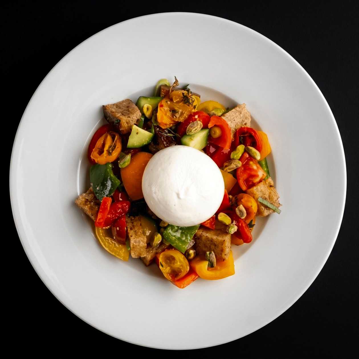 Burrata Panzanella Salad
