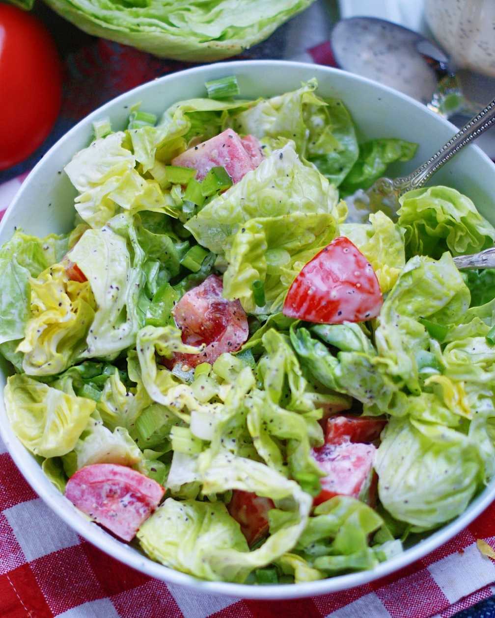 Mixed Salad bowl with Salad Cream