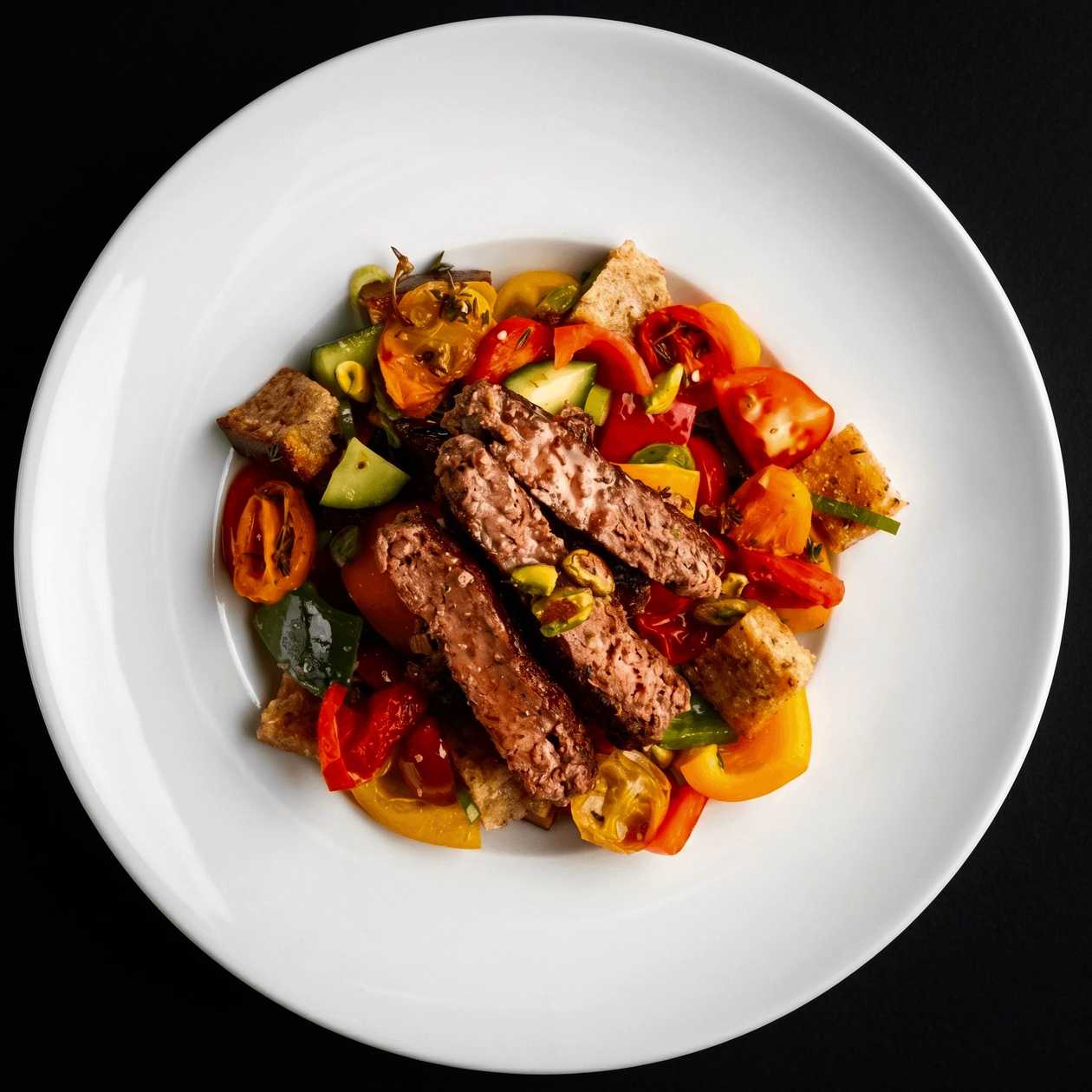 Beef  Panzanella Salad