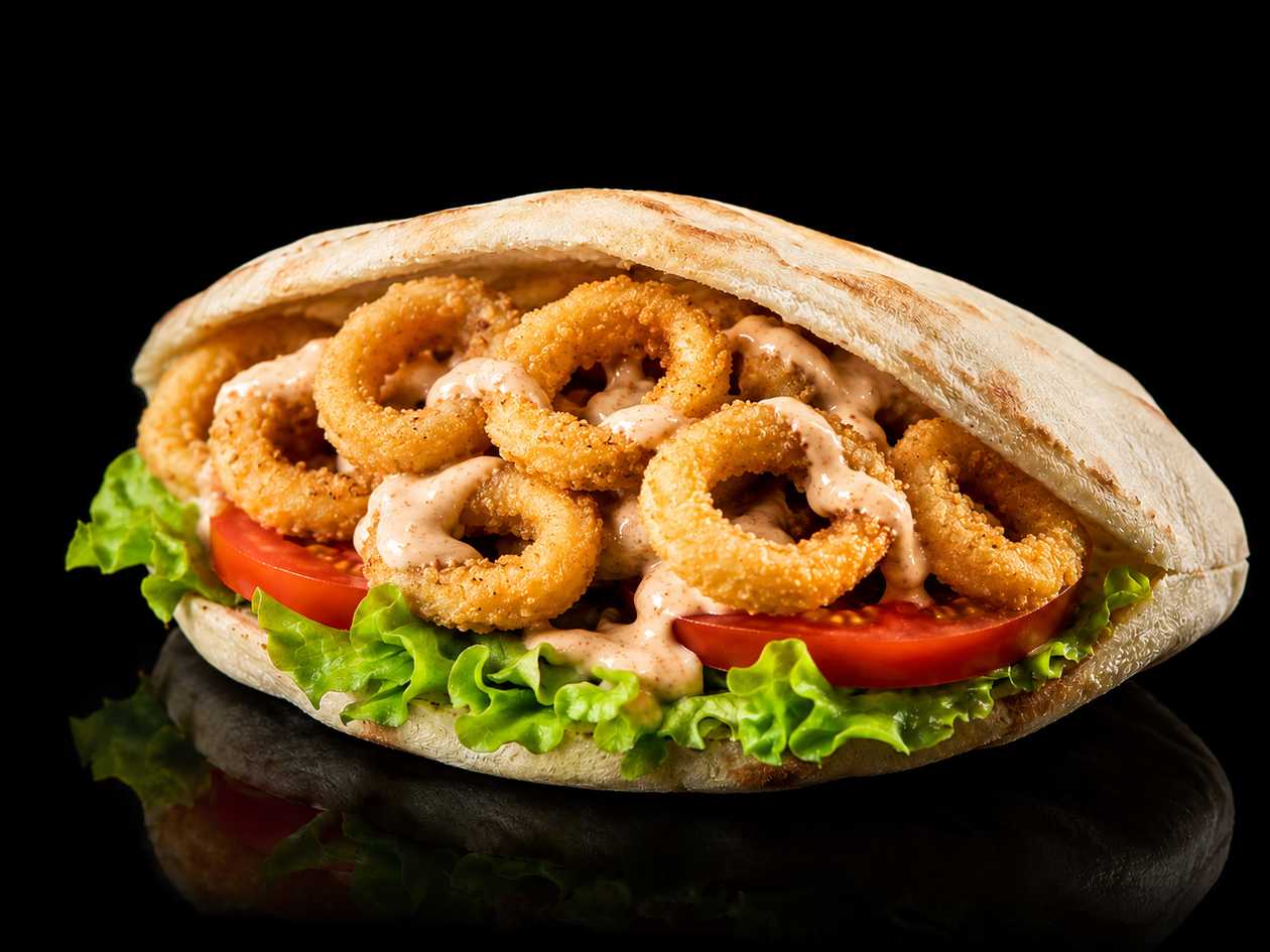 Squid In Pita Bread