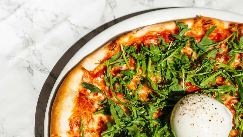 Pizza Burrata Volcano