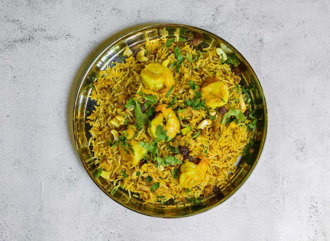Biryani de Camarão