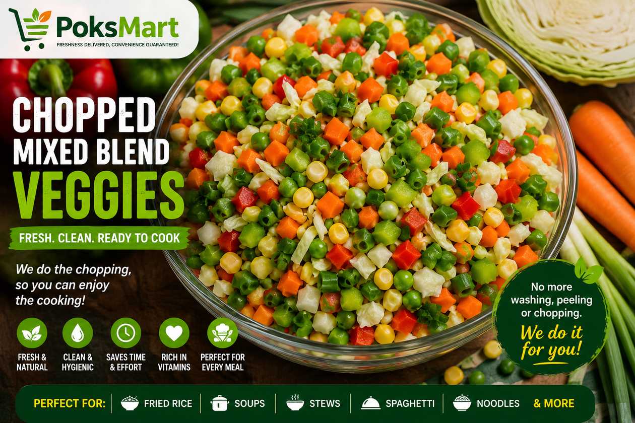 🥕 PoksMart Chopped Mixed Blend Veggies