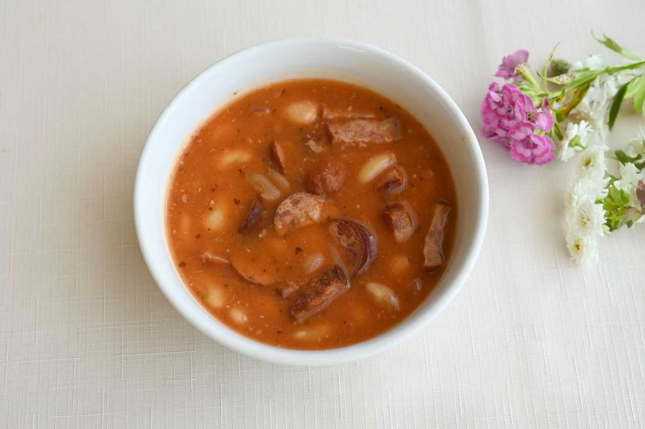 Baked Beans with Sausage and Bacon