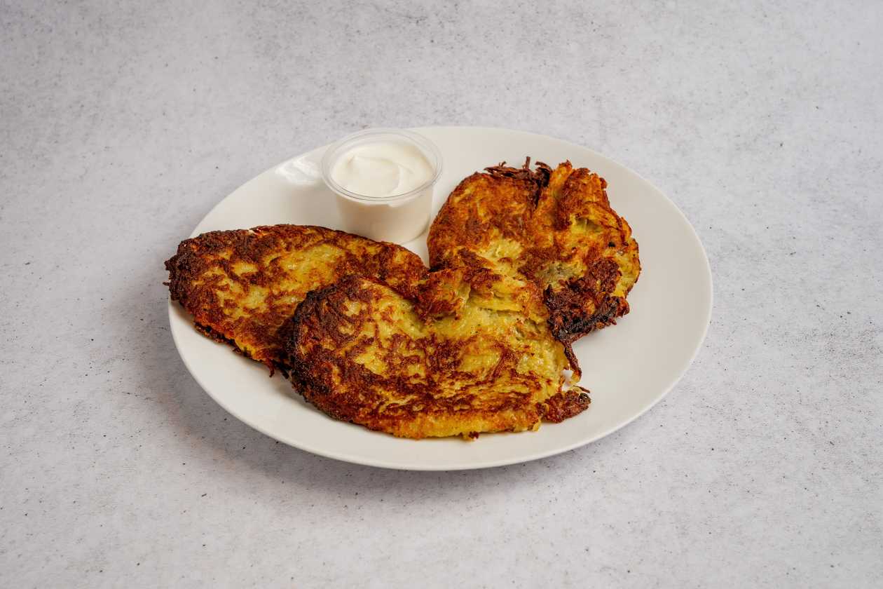 Potato Pancakes with Mushroom Sauce