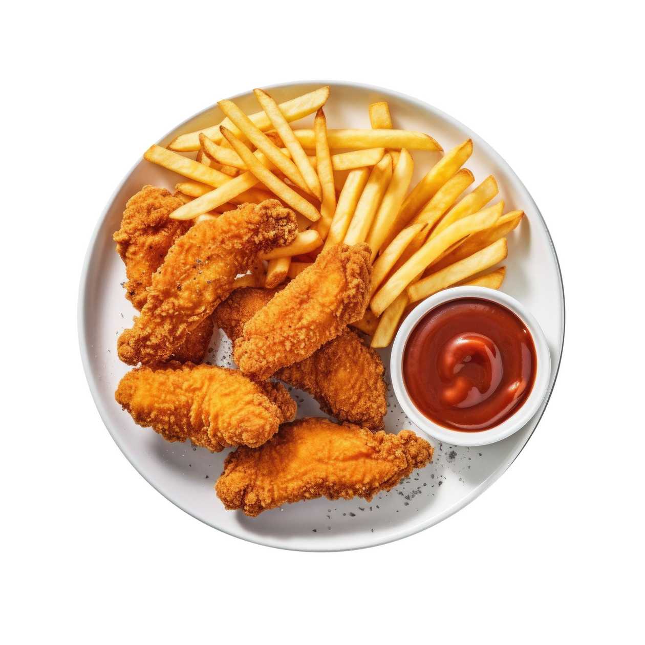 Chicken Tenders + French Fries + Carrot Salad