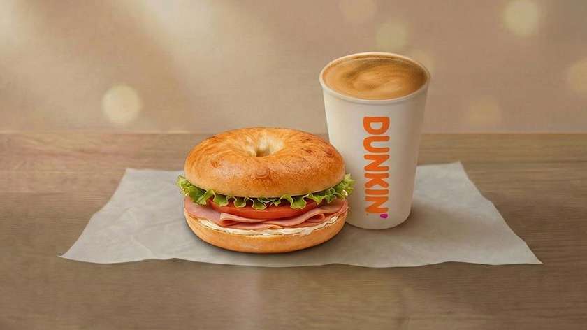 Bagel with turkey combo