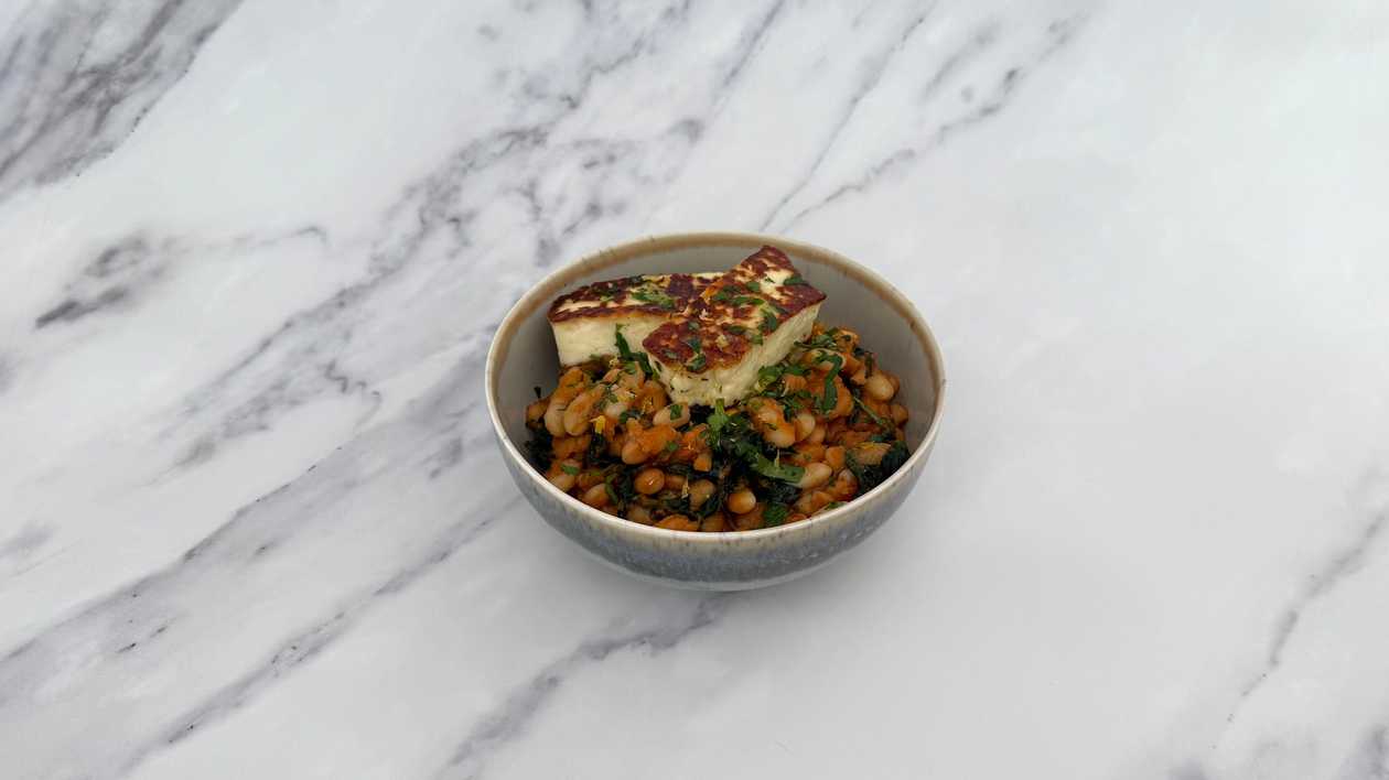 Braised Bean & Halloumi