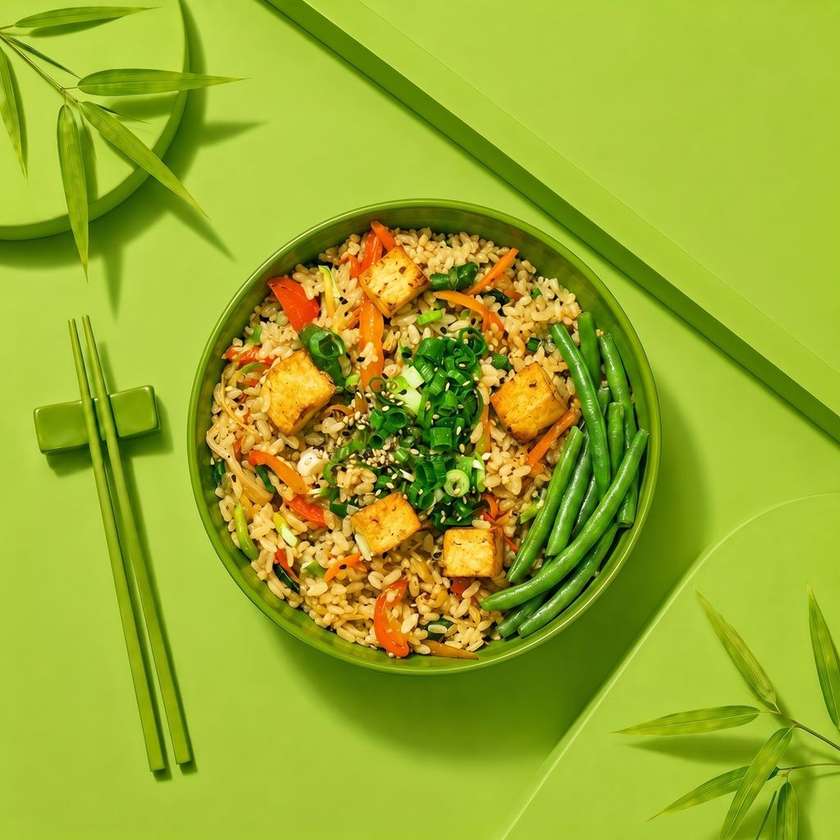 Wok Vegan Orez Sos Teriyaki