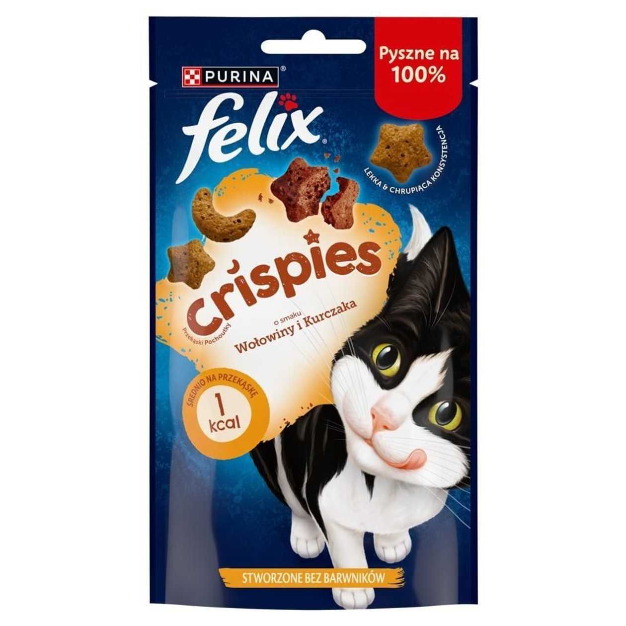 Felix Crispies Beef and chicken flavored snacks 45 g