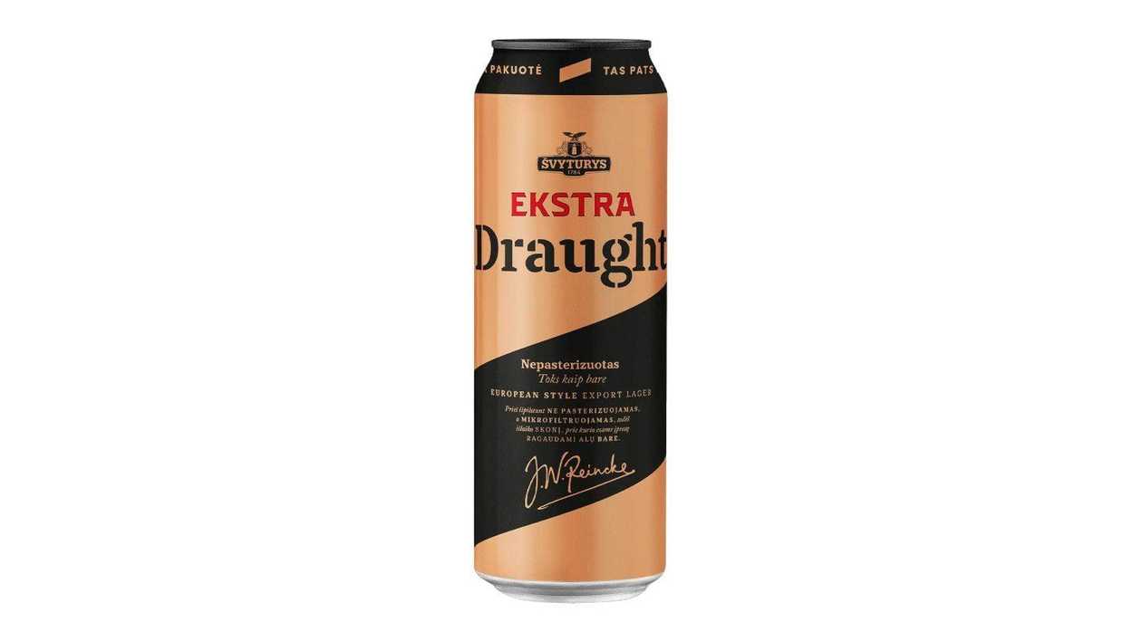 Alus Švyturys Ekstra Draught 5.2 % 568 ml