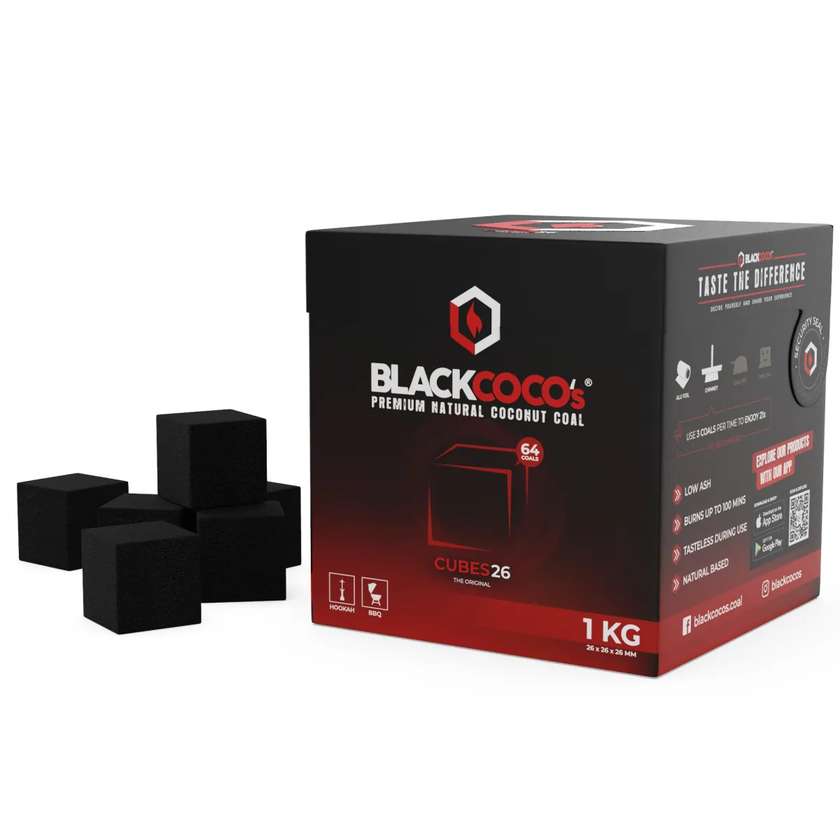 BlackCoco's Cubes26 Charcoal 1Kg