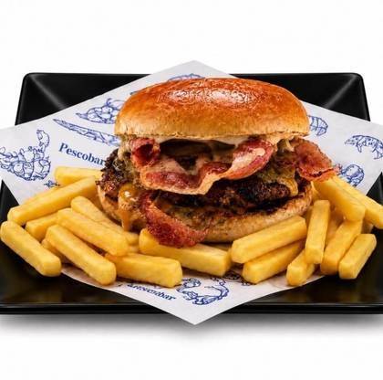 Combo Double Smashed Burger Vita Dry Aged cu bacon