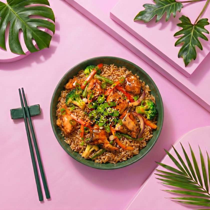 Wok Orez Pui Sos Roze