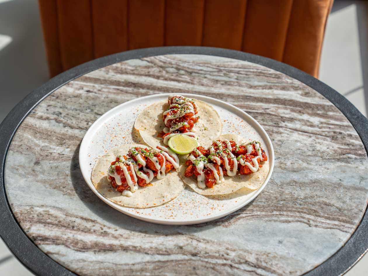 Korean Chicken Tacos