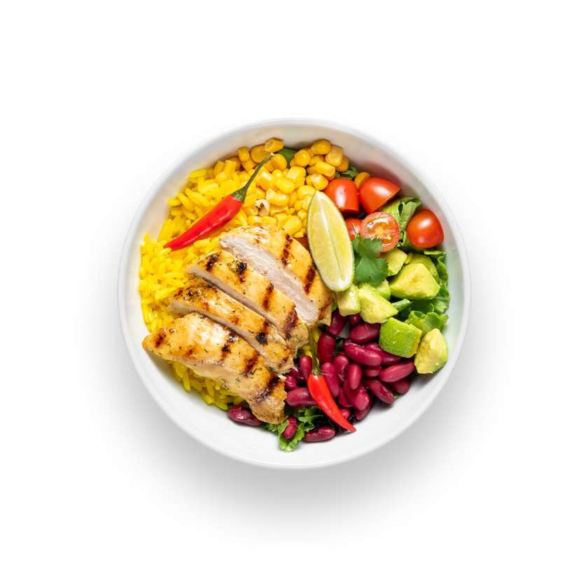 Mexican Bowl with Grilled Chicken
