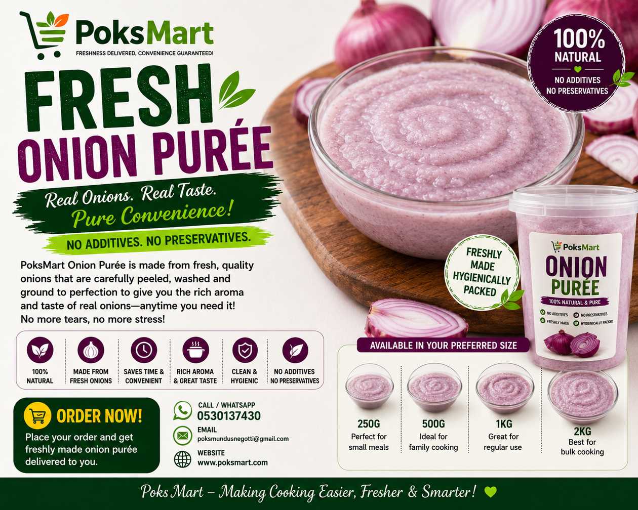 🧅 PoksMart Fresh Onion Purée 🧅