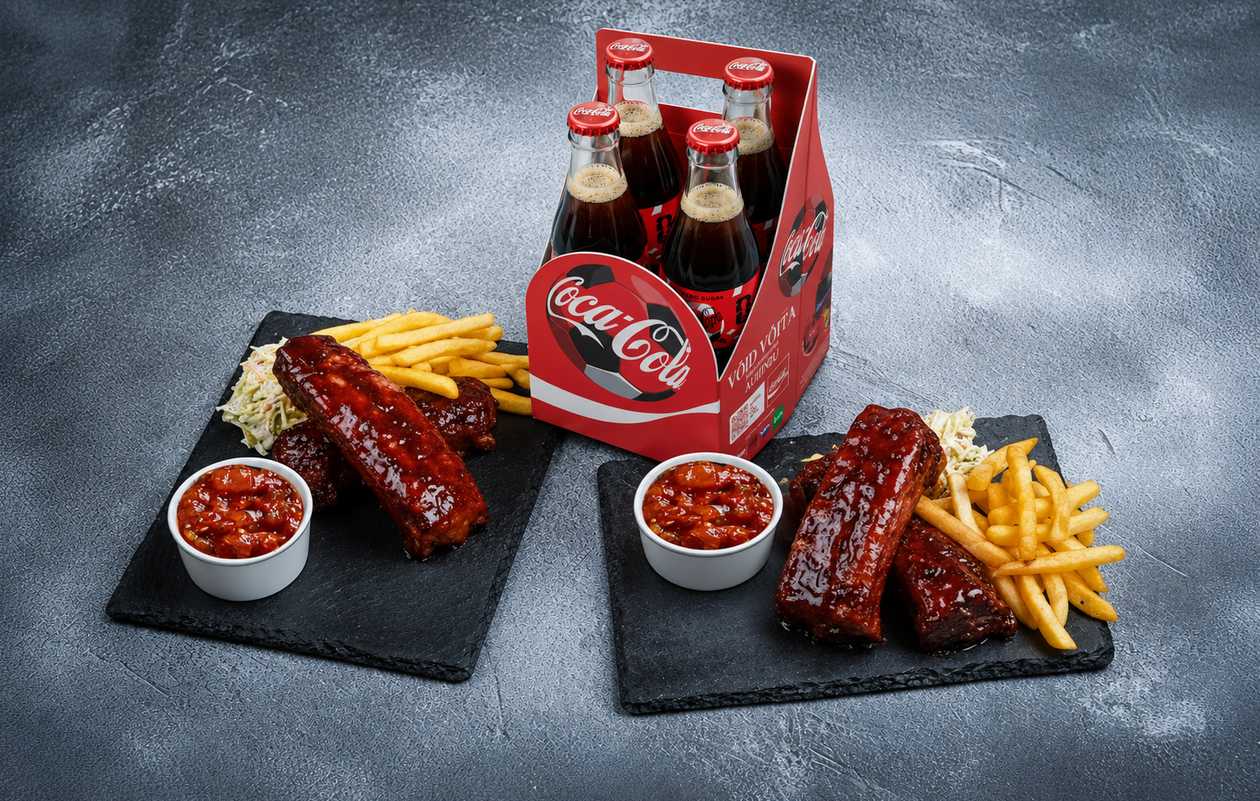 2x BBQ Searibi + 2xFRIIKARTUL + 4 CocaCola